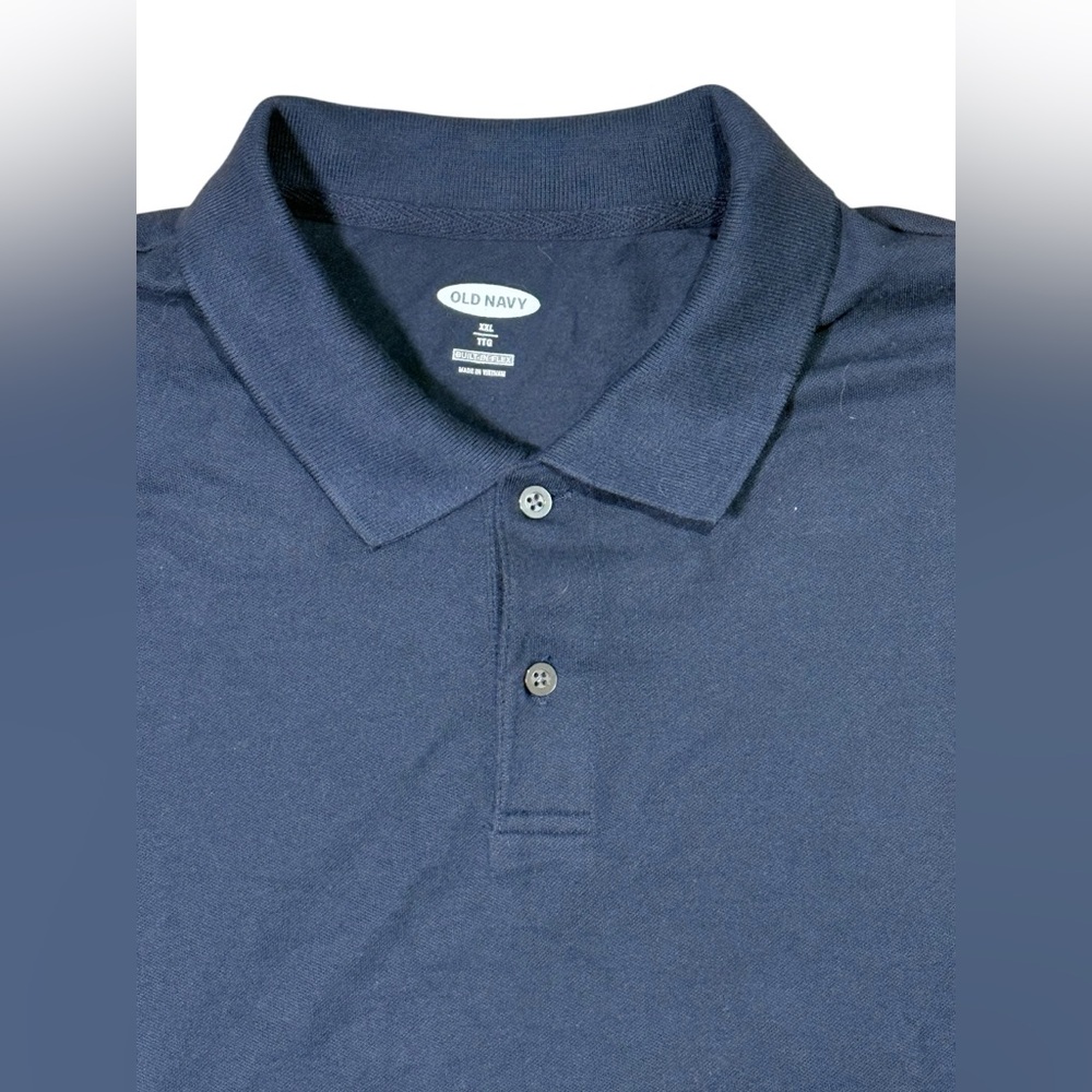 Old Navy Flex Polo Shirt Set of Two in Navy Blue & Pomegranate Berry Size XXL - Picture 9 of 10